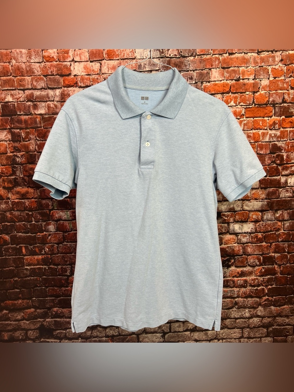 Uniqlo Light Blue Men's Youth Polo Shirt